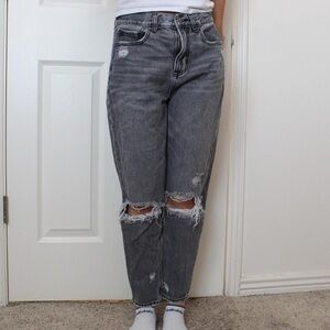 Distressed Gray American Eagle Jeans
